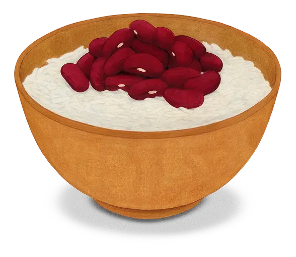 Bowl of Rice and Beans